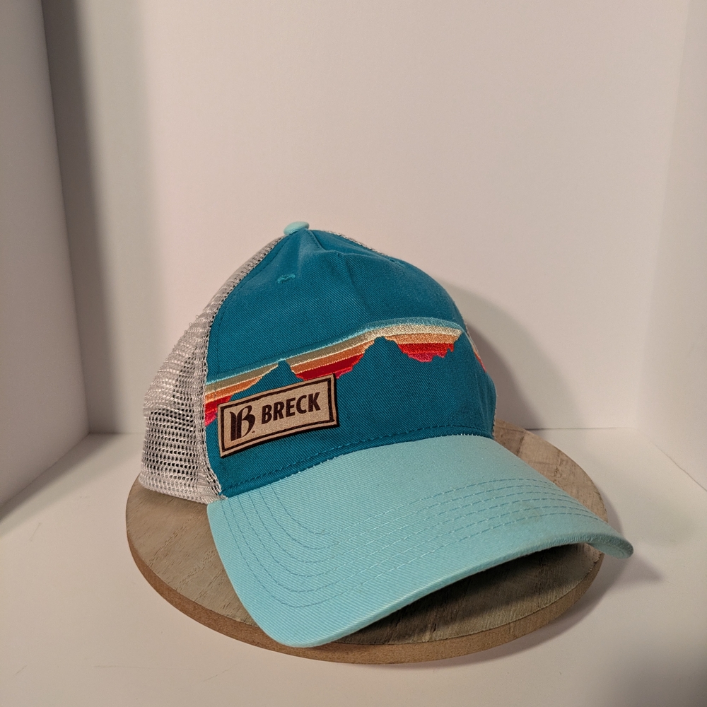 Breckenridge Teal and White Trucker Hat